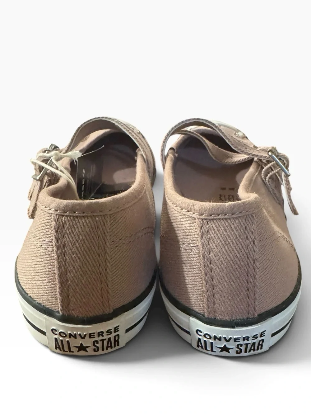 Converse Women's Rose Pink Double-Strap Canvas Mary Jane Flats